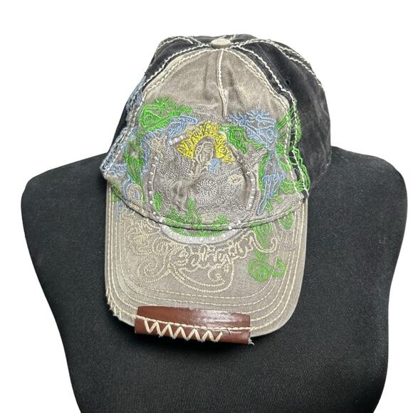 Vintage True Religion Distressed Patched Trucker Hat - Picture 1 of 12